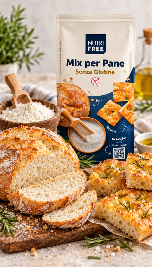 Nutri Free - Mix per Pane senza Glutine senza lattosio - 1kg NT FOOD