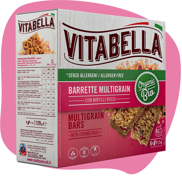 Vitabella - Barrette Multigrain con mirtilli rossi – Bottega senza