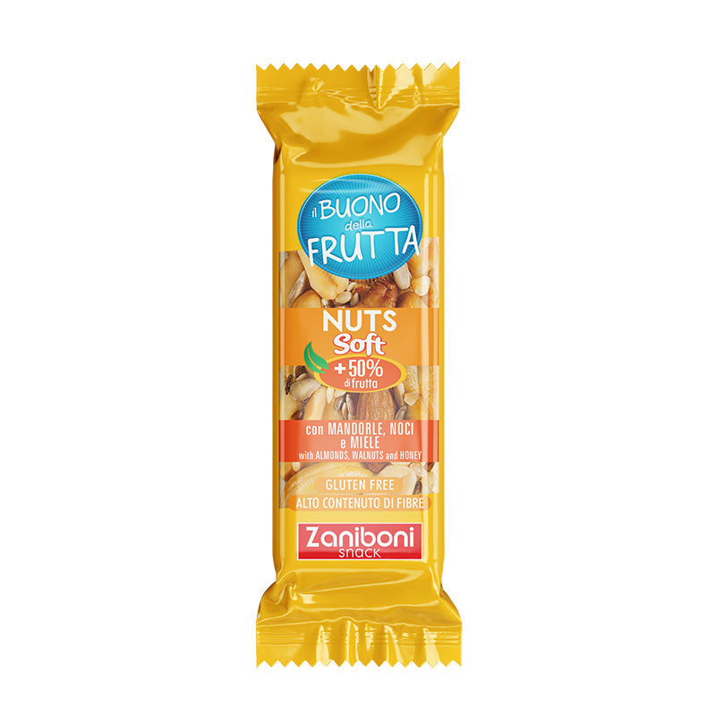 Zaniboni snack - Nuts Soft con Mandorle, Noci e Miele gr 35 ZANIBONI Snack