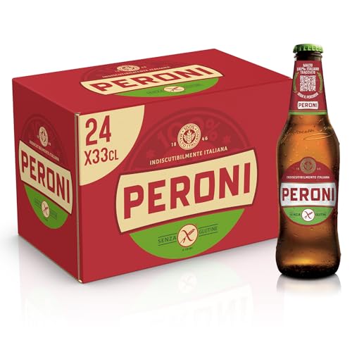 Birra Peroni senza glutine 33cl - 4 cartoni = 96 Bottiglie Bottega senza Glutine