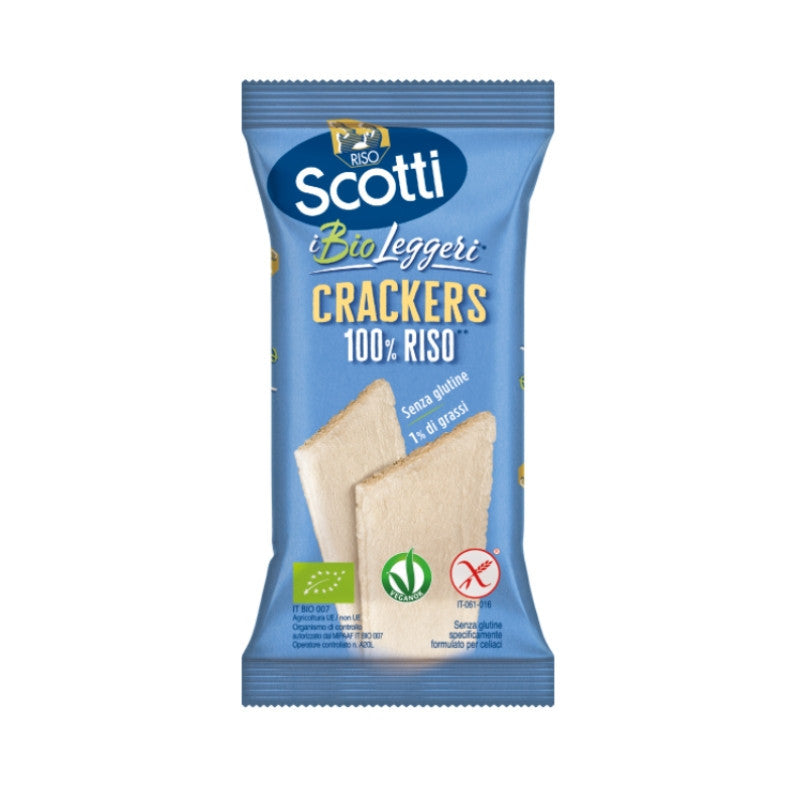 Riso Scotti - Crackers di riso bio senza glutine - 20gr Riso Scotti