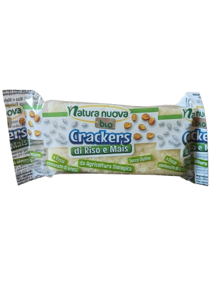 Natura Nuova - Crackers di riso e mais senza glutine - 20gr Natura Nuova