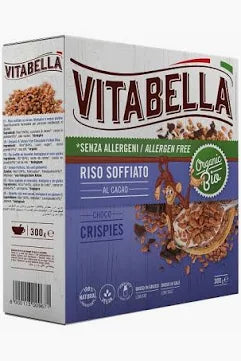 Vitabella - Riso soffiato al cacao, biologico e senza glutine - Confezione da 300 g