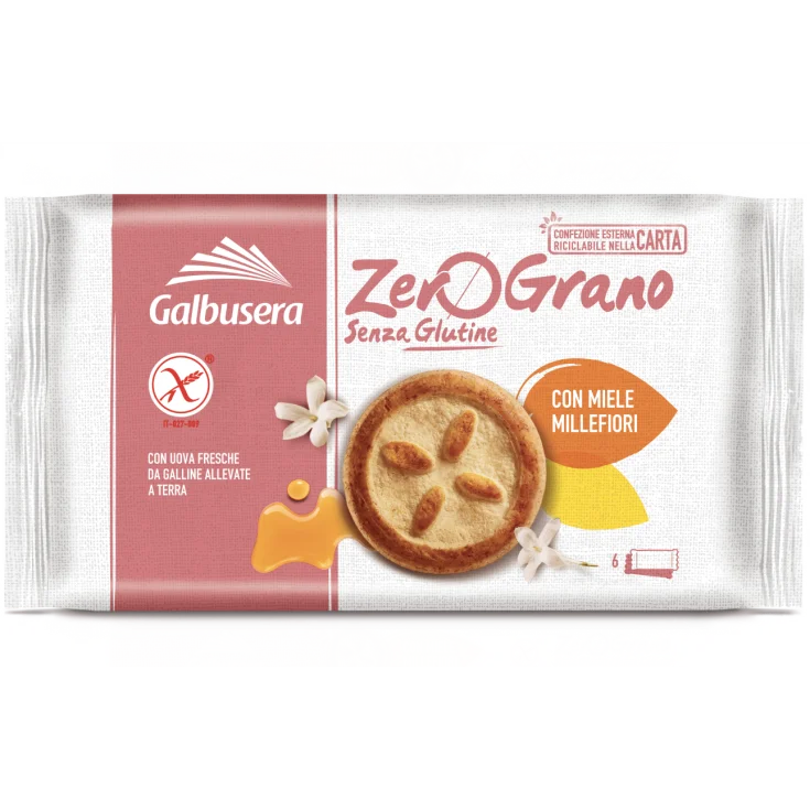 Galbusera Zerograno - Frollini senza Glutine con miele - 220gr Galbusera