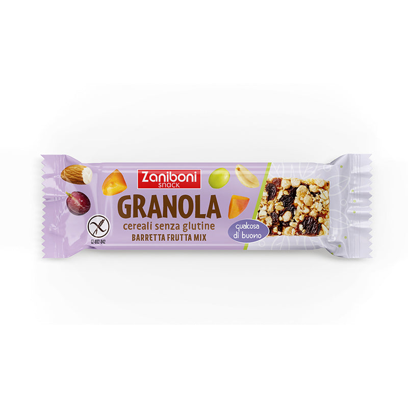 Zaniboni snack - Granarola cereali senza glutine - barretta frutta mix - 28g ZANIBONI Snack