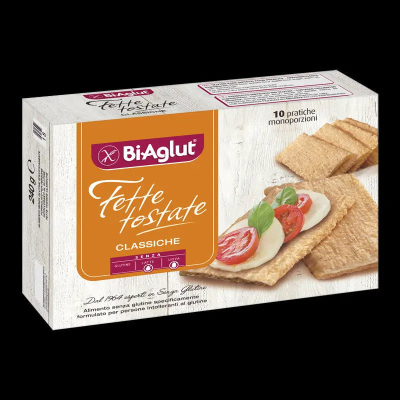 BiAglut - Fette tostate classiche senza glutine 240gr Bottega senza Glutine