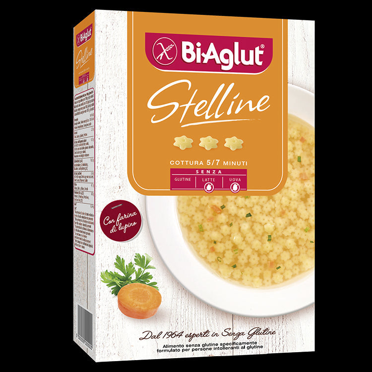 BiAglut - Stelline, pasta senza glutine - 250gr Bottega senza Glutine