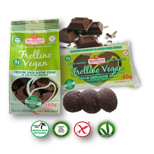 Brancato - Frollino vegan al cioccolato, senza glutine - 40gr Bottega senza Glutine