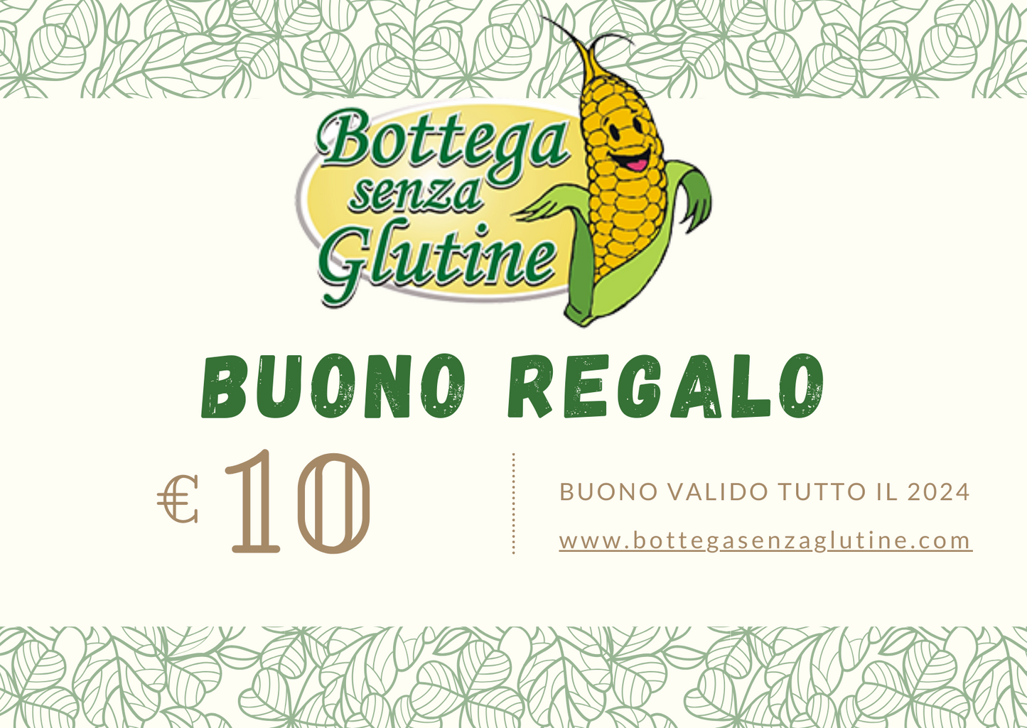 Buoni Regalo di Bottega senza Glutine Bottega senza Glutine