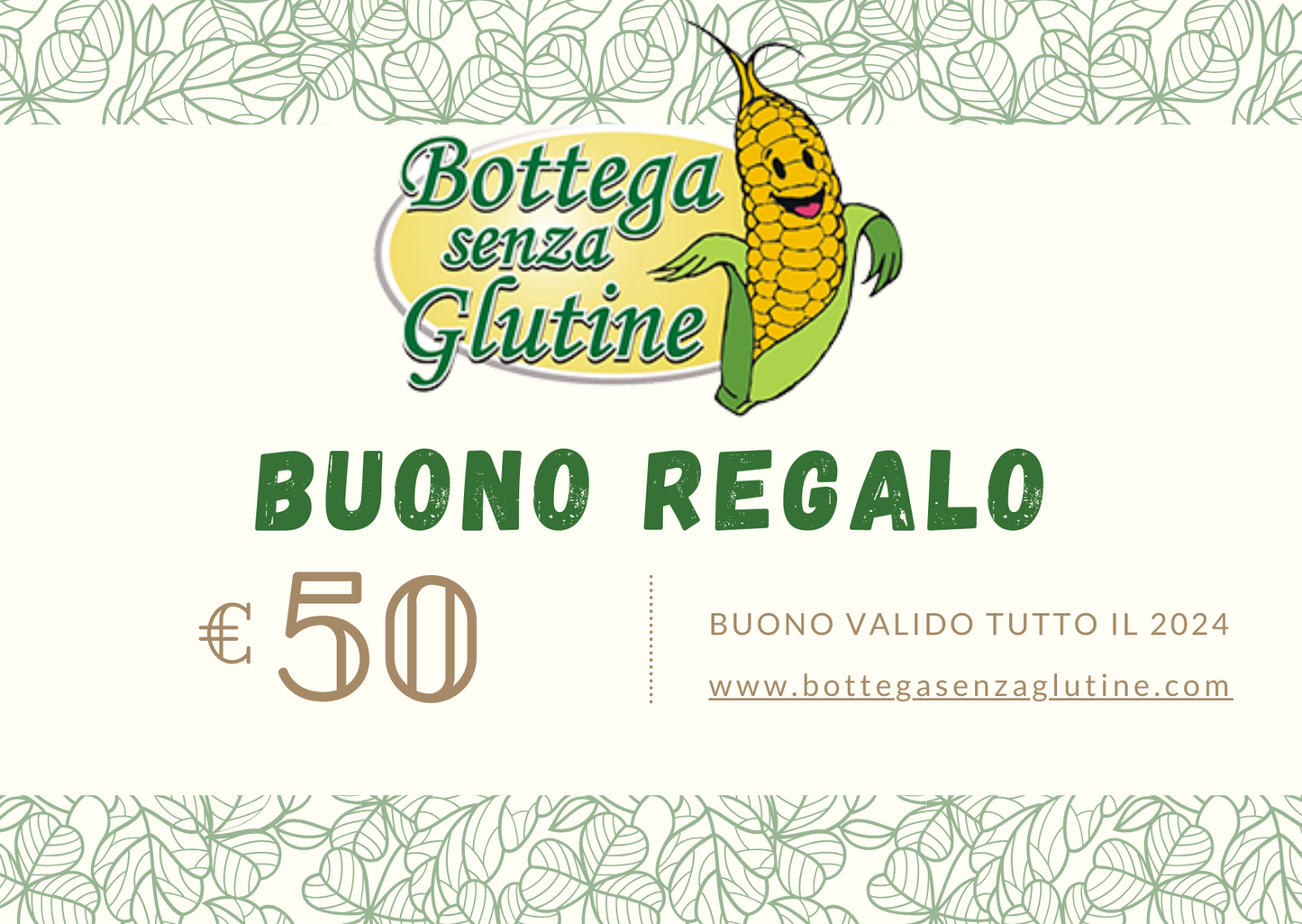 Buoni Regalo di Bottega senza Glutine Bottega senza Glutine