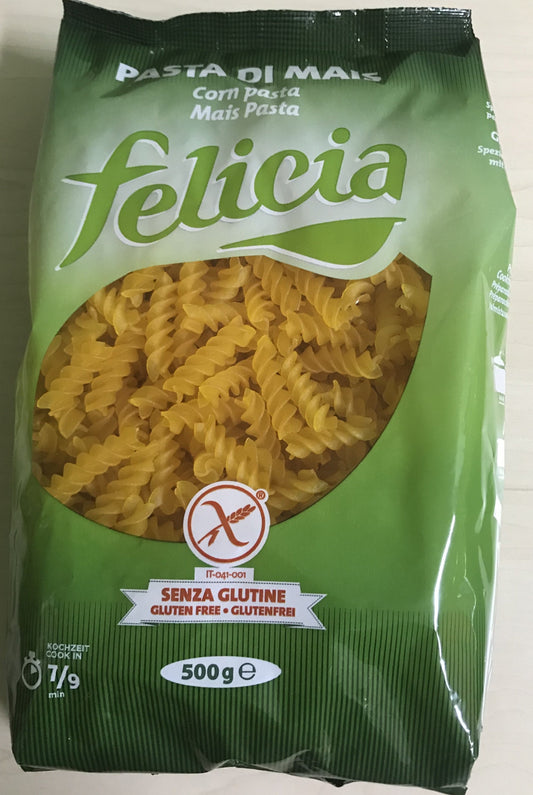 Felicia - Fusilli, pasta di mais senza glutine - 500gr Bottega senza Glutine