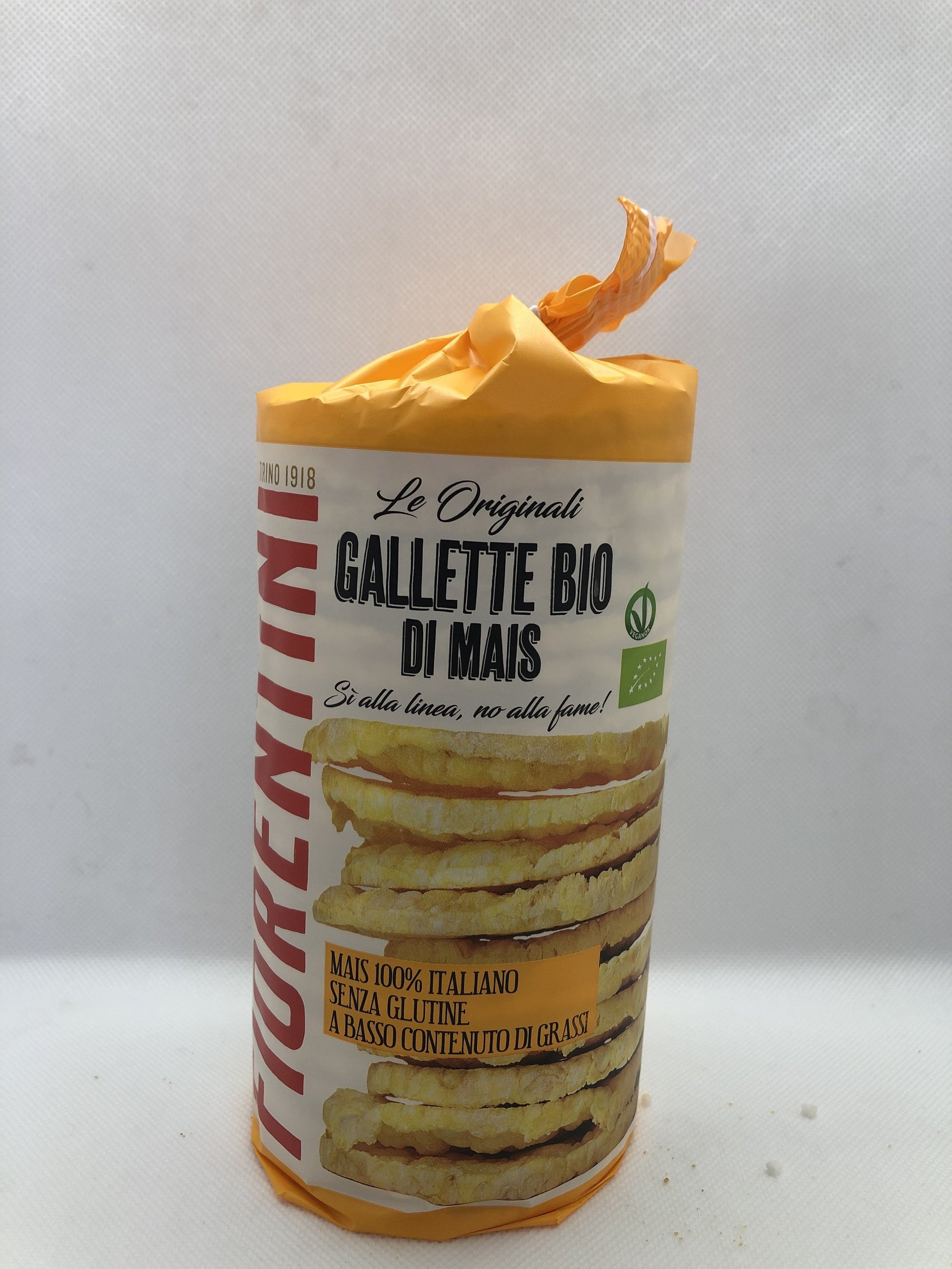 Fiorentini - Gallette di mais bio senza glutine a basso contenuto di grassi - 120gr Bottega senza Glutine