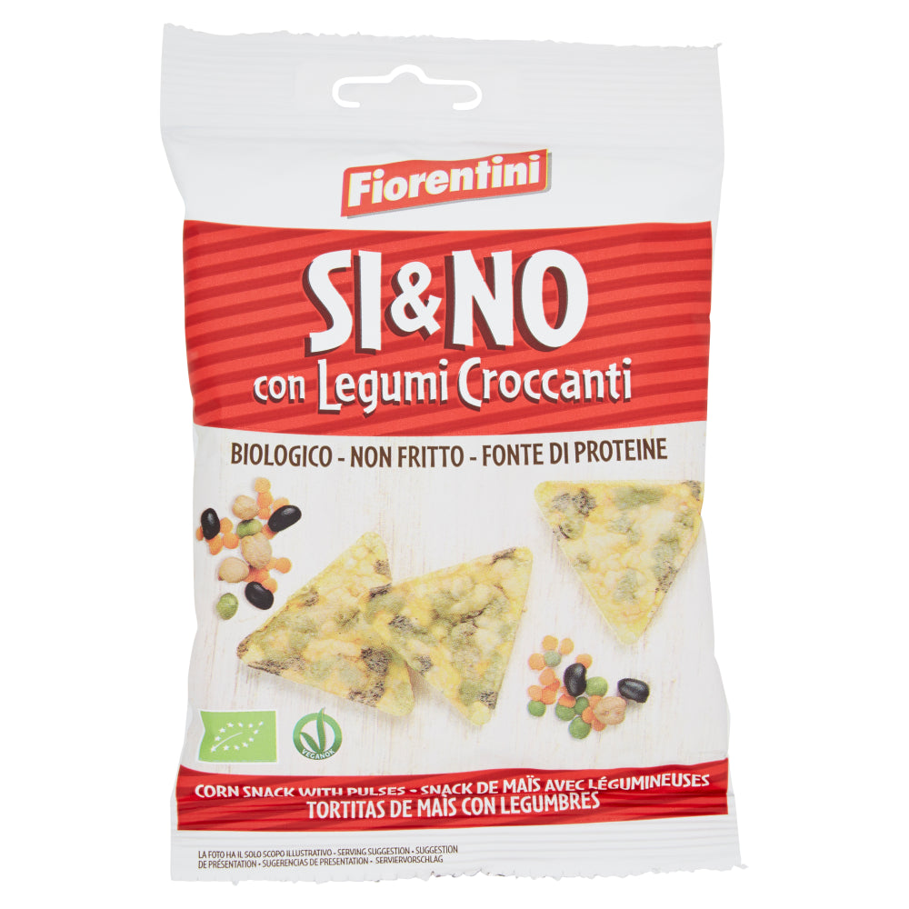 Fiorentini - Snack di mais con legumi croccanti bio - 20gr Bottega senza Glutine