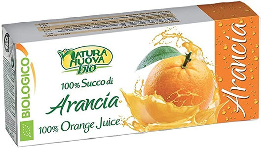 Fruttagel Natura Nuova Bio - 100% Succo di arancia biologico - 600ml (3 x 200ml) Bottega senza Glutine