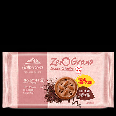 Galbusera - Frollini Con Cacao E Gocce Di Cioccolato Zerograno - Senza Glutine 220gr Bottega senza Glutine