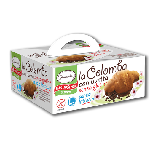 Giampaoli - Colomba classica con uvetta, senza glutine e senza lattosio Bottega senza Glutine