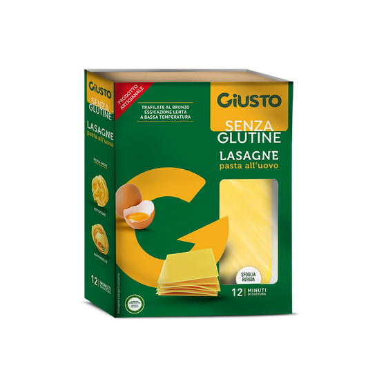 Giusto senza glutine - Lasagne pasta all'uovo - 200gr Bottega senza Glutine