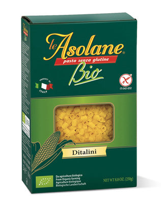 Le Asolane - Ditalini bio, pasta senza glutine 250gr Bottega senza Glutine