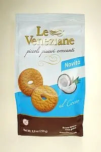 Le Veneziane - Biscotti Cocco senza Glutine - 250gr Bottega senza Glutine