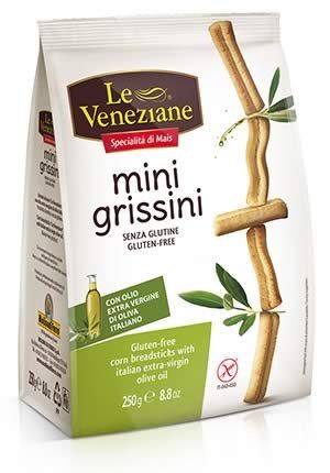 Le Veneziane - Mini grissini classici senza glutine 250gr Bottega senza Glutine