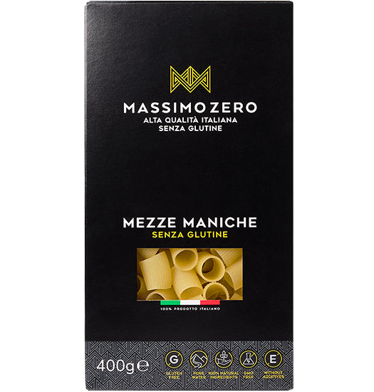 Massimo Zero - Mezze maniche pasta senza glutine - 400gr Bottega senza Glutine