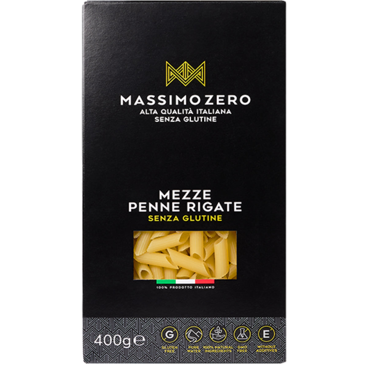 Massimo Zero - Mezze penne pasta senza glutine - 400gr Bottega senza Glutine