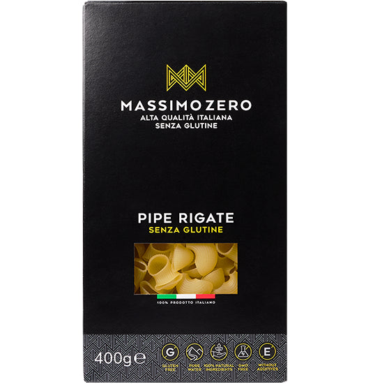 Massimo Zero - Pipe Rigate Pasta senza glutine - 400gr Bottega senza Glutine