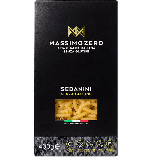 Massimo Zero - Sedanini Rigati Pasta Senza Glutine - 400gr Bottega senza Glutine