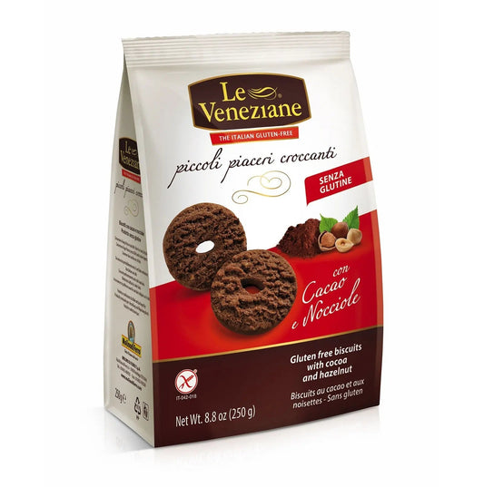 Molino Di Ferro Le Veneziane - Biscotti Con Cacao E Nocciole Senza Glutine -250gr Bottega senza Glutine
