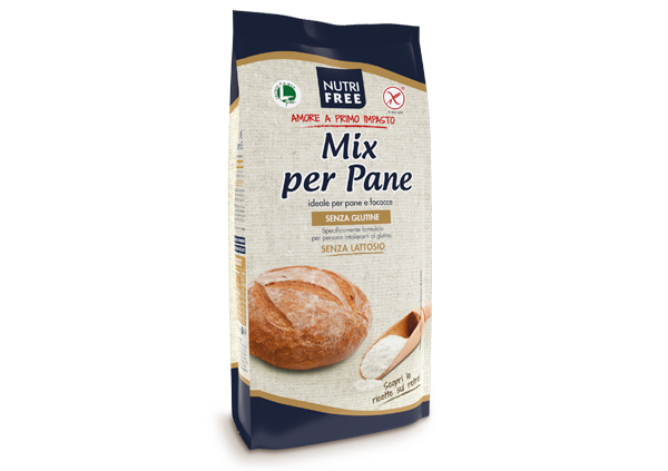 Nutri Free - Mix per Pane senza Glutine senza lattosio - 1kg Bottega senza Glutine