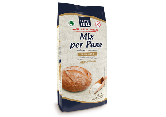 Nutri Free - Mix per Pane senza Glutine senza lattosio - 1kg Bottega senza Glutine