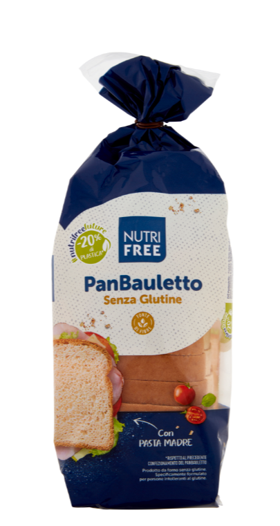 Nutrifree - Pan Bauletto Pane Morbido Bianco, senza glutine - 300gr Bottega senza Glutine