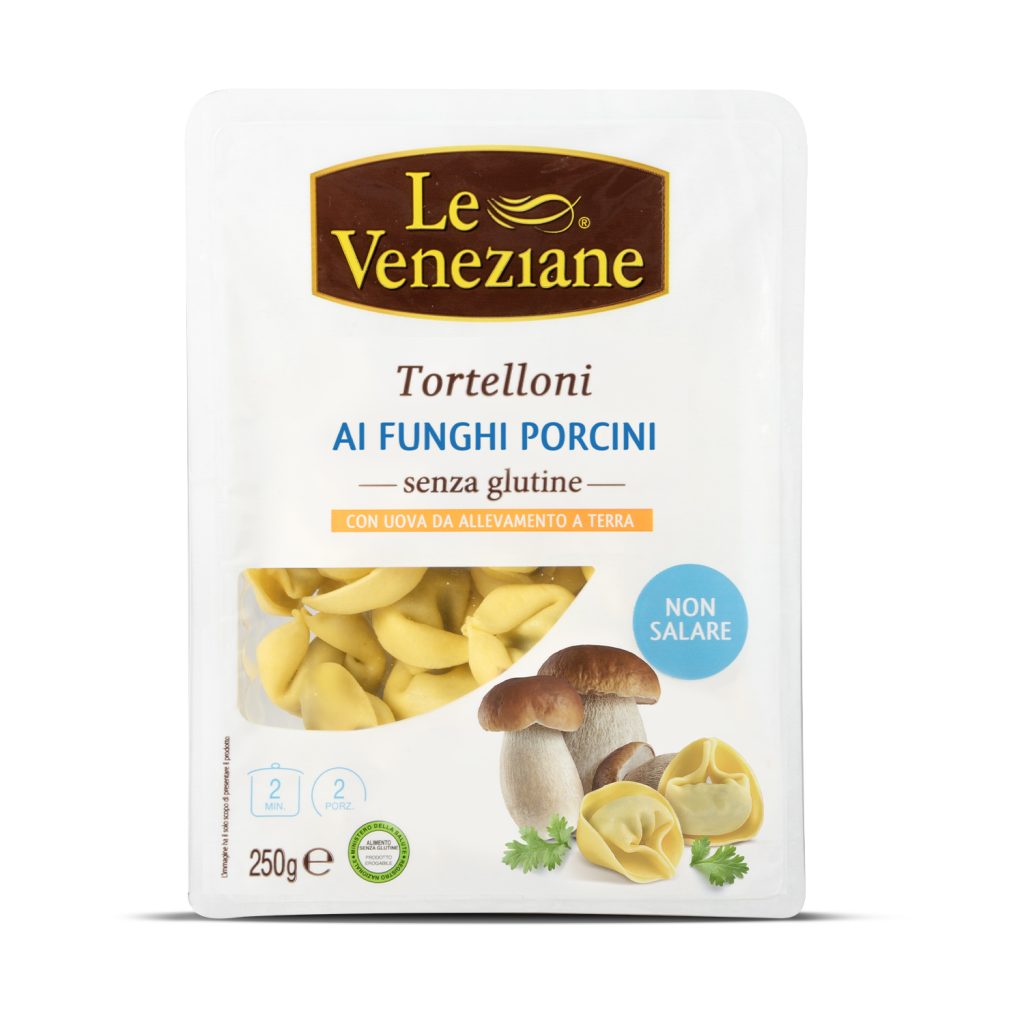 Le Veneziane - Tortelloni ai funghi porcini s/g 250gr Molino di Ferro - Le veneziane