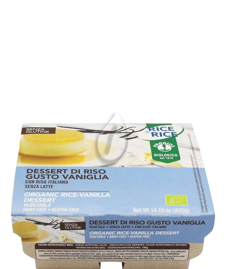 Probios - Dessert di riso gusto vaniglia bio - 400gr Bottega senza Glutine