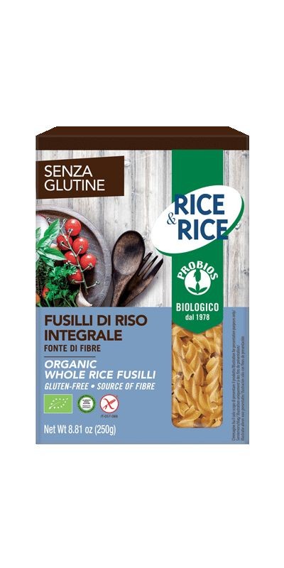 Probios - Fusilli di riso inetgrale bio senza glutine - 250gr Bottega senza Glutine