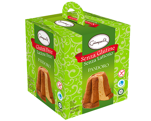Giampaoli - Pandoro, senza glutine e senza lattosio, 400gr Giampaoli