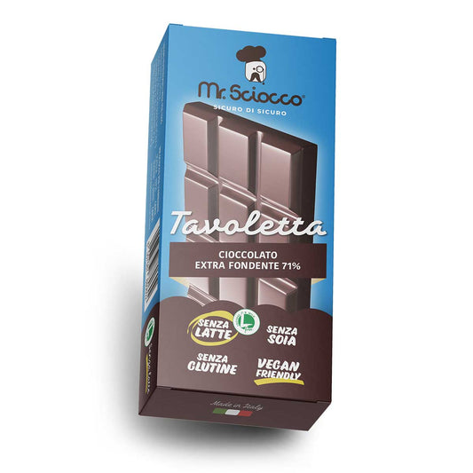 TAVOLETTA CIOCCOLATO EXTRA FONDENTE 71% Piuma d'Oro
