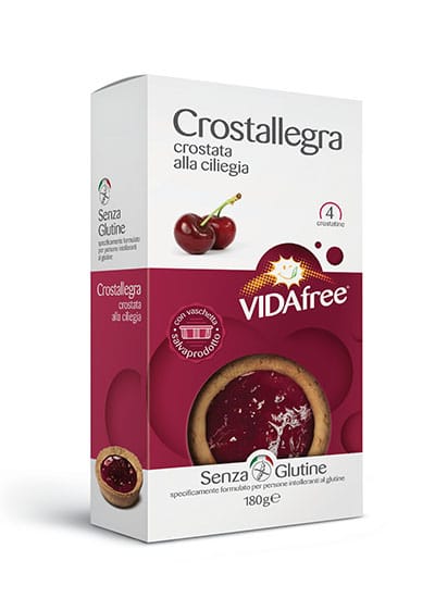 Vidafree - Crostallegra, crostatina alla ciliegia senza glutine - 4x45gr Bottega senza Glutine