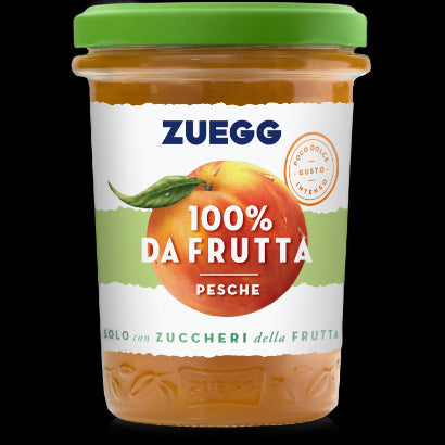 Zuegg - Marmellata 100% Pesca vegano e senza glutine - 250gr Bottega senza Glutine