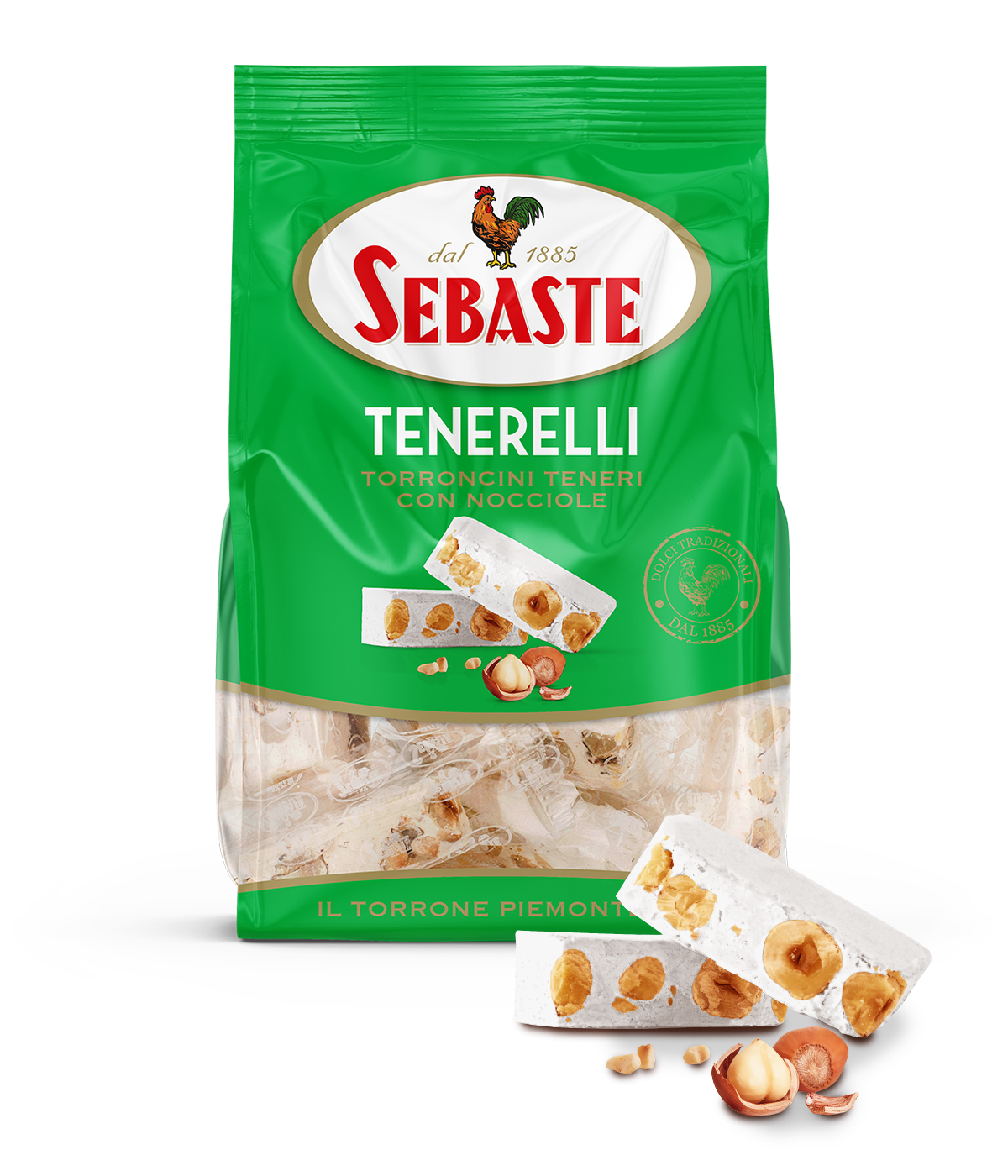 Sebaste - Tenerelli, torroncini teneri con nocciole, senza glutine - 1kg Nove Alpi - Aglutèn