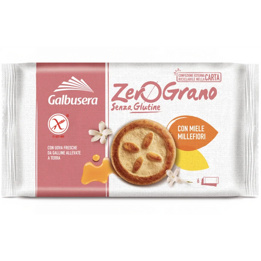 Galbusera Zerograno -  Frollini senza Glutine con miele - 220gr Galbusera